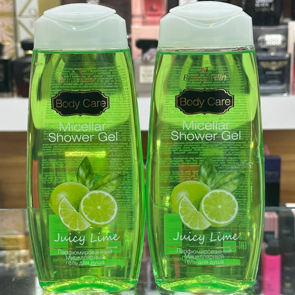 میسلار شاور ژل بل جاردین سبز اصل رایحه لیمو ترش مخصوص پوست چرب 400 میل | Belle Jardin Body Care Micellar Shower Gel Juicy Lime 400ml